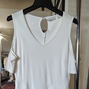 New York & Company  Brand | White Color | Cold Shoulder Dress | Size M